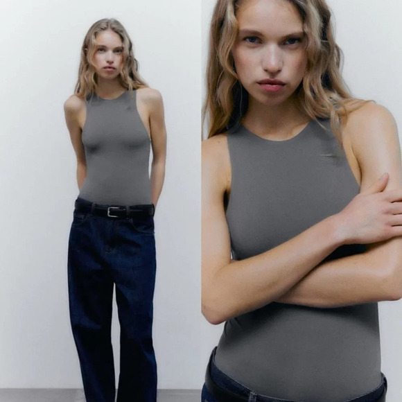 Zara  Halter Neck Bodysuit - Picture 1 of 13